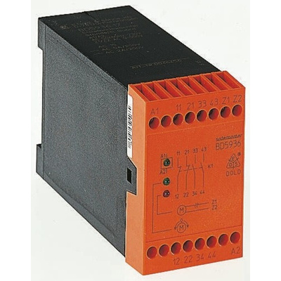Dold Standstill Monitoring Relay, 1, 3 Phase, DPDT, DIN Rail