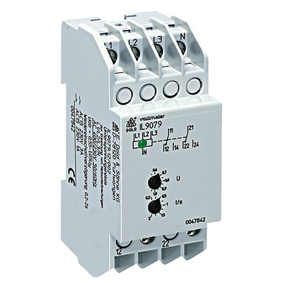 Dold Voltage Monitoring Relay, 3 Phase, DPDT, DIN Rail