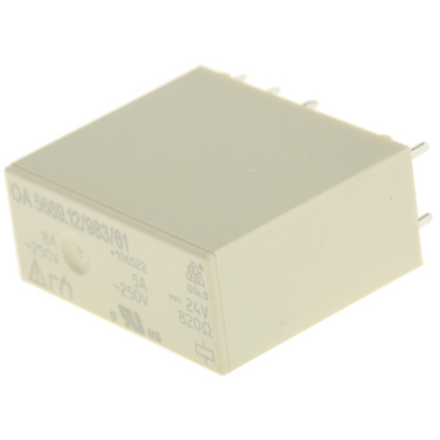 Dold PCB Mount Force Guided Relay, 24V dc Coil Voltage, 2 Pole, DPDT
