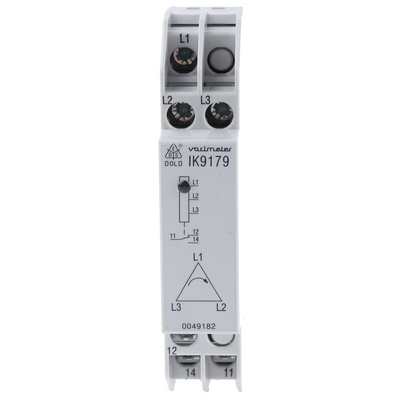 Dold Phase Monitoring Relay, 3 Phase, SPDT, DIN Rail