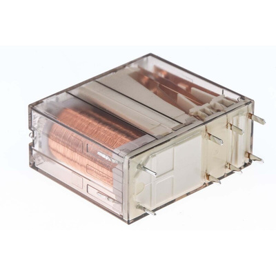 TE Connectivity PCB Mount Force Guided Relay, 24V dc Coil Voltage, 2 Pole, DPDT