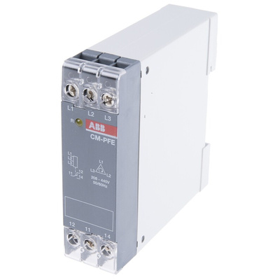 ABB Phase Monitoring Relay, 3 Phase, SPDT, 208 → 440V ac, DIN Rail