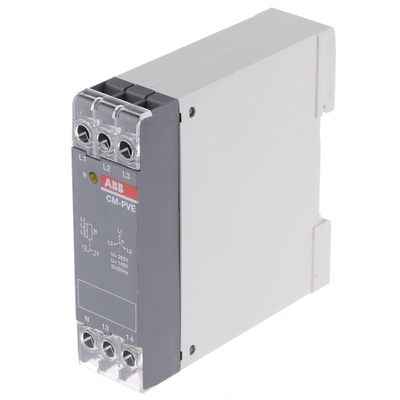 ABB Phase, Voltage Monitoring Relay, 1, 3 Phase, SPST, 185 → 265V ac, DIN Rail