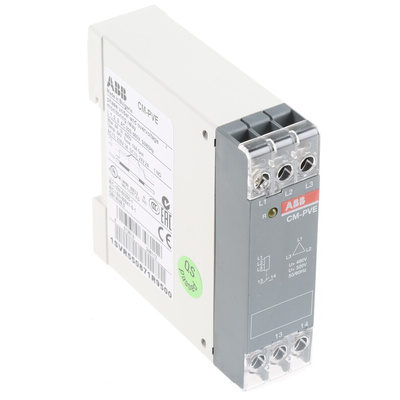 ABB Phase, Voltage Monitoring Relay, 1, 3 Phase, SPST, 320 → 460V ac, DIN Rail