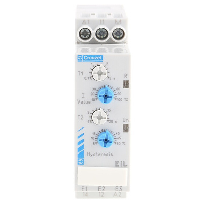 Crouzet Current Monitoring Relay, 1 Phase, SPDT, DIN Rail