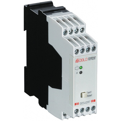 Dold Temperature Monitoring Relay, DPDT, DIN Rail