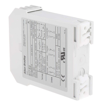 Allen Bradley Temperature Monitoring Relay, DPST, DIN Rail