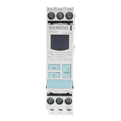 Siemens Current Monitoring Relay, 1 Phase, SPDT, DIN Rail