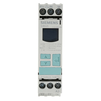 Siemens Current Monitoring Relay, 1 Phase, SPDT, DIN Rail