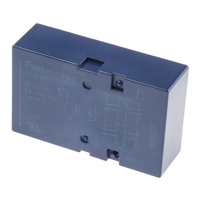 Panasonic PCB Mount Force Guided Relay, 12V dc Coil Voltage, 4 Pole, 4NO/4NC