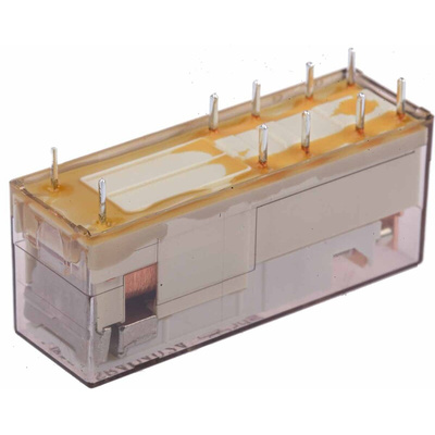 TE Connectivity PCB Mount Force Guided Relay, 24V dc Coil Voltage, 4 Pole, DPDT