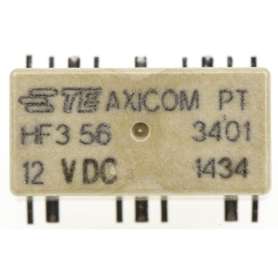 TE Connectivity PCB Mount RF Relay, 12V dc Coil, 50Ω Impedance, 3GHz Max. Coil Freq., SPDT