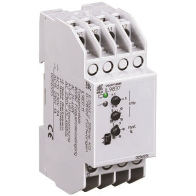 Dold Frequency Monitoring Relay, SPDT, DIN Rail