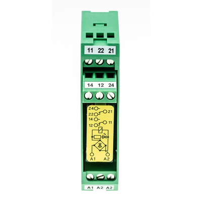 Phoenix Contact DIN Rail Force Guided Relay, 24V dc Coil Voltage, 2 Pole, DPDT