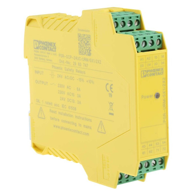 Phoenix Contact DIN Rail Force Guided Relay, 24V dc Coil Voltage, 5PST, DPST