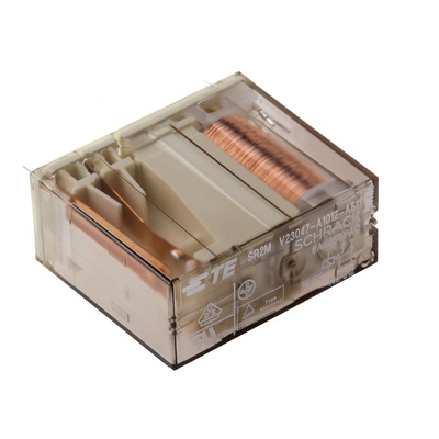 TE Connectivity PCB Mount Force Guided Relay, 12V dc Coil Voltage, 2 Pole, DPST