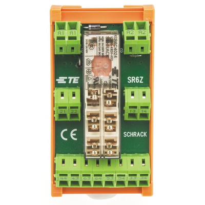 TE Connectivity PCB Mount Force Guided Relay, 24V dc Coil Voltage, 6 Pole, 5PST, DPST