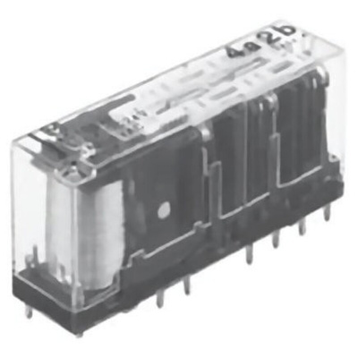 Panasonic PCB Mount Force Guided Relay, 24V dc Coil Voltage, 6 Pole, 3PDT