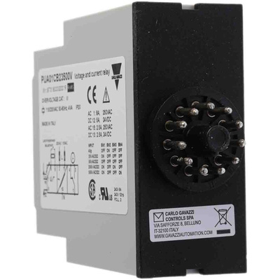 Carlo Gavazzi Current, Voltage Monitoring Relay, SPDT, 0.4 → 500 V ac, 2 → 500V dc, DIN Rail