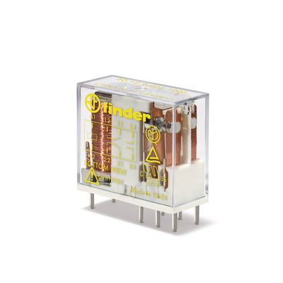 Finder PCB Mount Force Guided Relay, 110V dc Coil Voltage, 2 Pole, DPDT