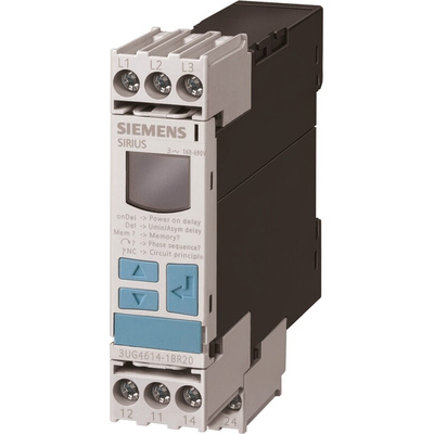Siemens Current Monitoring Relay, 1 Phase, SPDT, DIN Rail