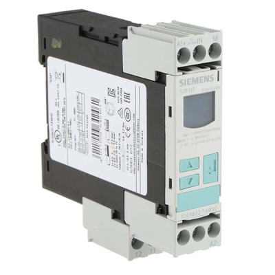 Siemens Voltage Monitoring Relay, 1 Phase, SPDT, 10 → 600V ac/dc, DIN Rail
