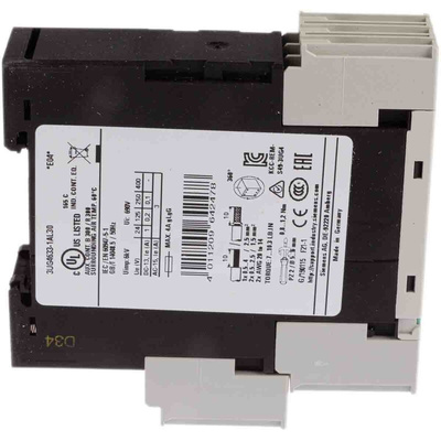 Siemens Voltage Monitoring Relay, 1 Phase, SPDT, 17 → 275V ac/dc, DIN Rail