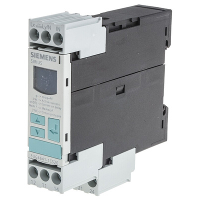 Siemens Current Monitoring Relay, 1 Phase, DPDT, DIN Rail