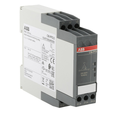 ABB Phase Monitoring Relay, 3 Phase, DPDT, DIN Rail