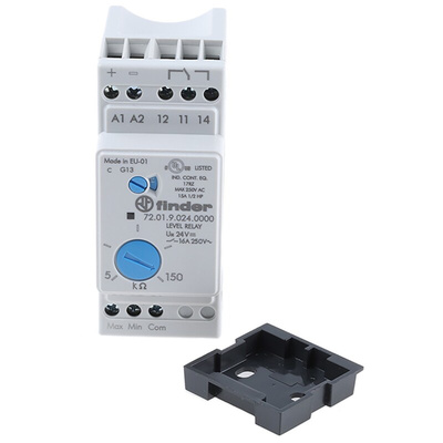 Finder Level Monitoring Relay, 1 Phase, SPDT, DIN Rail