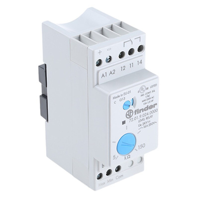 Finder Level Monitoring Relay, 1 Phase, SPDT, DIN Rail