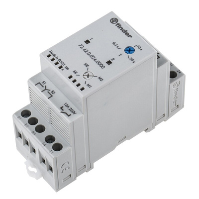 Finder Monitoring Relay, 1 Phase, DPST, DIN Rail