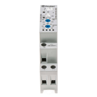 Finder Voltage Monitoring Relay, 1 Phase, SPDT, 170 → 270V ac