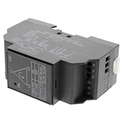 GIC Voltage Monitoring Relay, 3 Phase, SPDT, DIN Rail