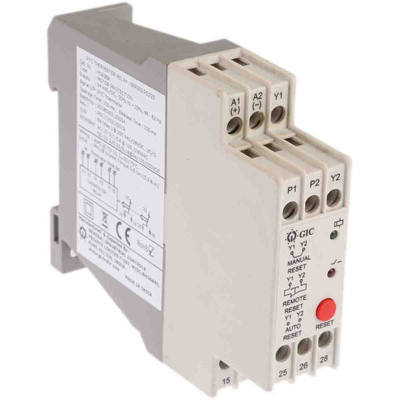 GIC Thermistor Motor Protection Monitoring Relay, DPDT, DIN Rail