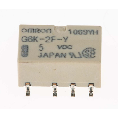 Omron Surface Mount High Frequency Relay, 5V dc Coil, DPDT