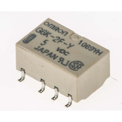 Omron Surface Mount High Frequency Relay, 5V dc Coil, DPDT