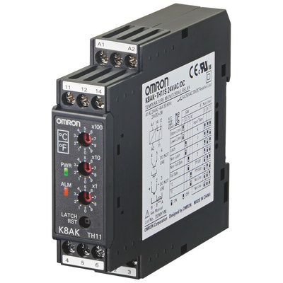 Omron Temperature Monitoring Relay, SPDT, DIN Rail