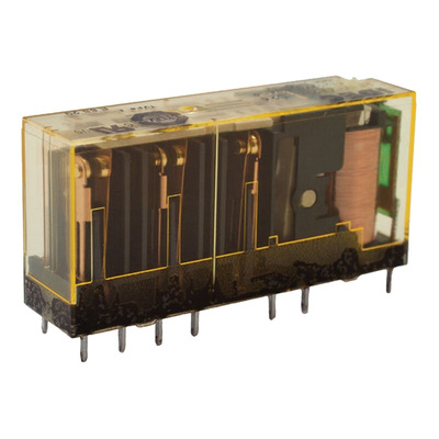 Idec PCB Mount Force Guided Relay, 24V dc Coil Voltage, 6 Pole, 4NO/2NC