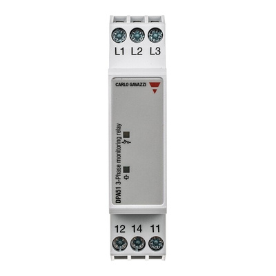 Carlo Gavazzi Phase Monitoring Relay, 3 Phase, SPDT, 177 → 550V ac, DIN Rail