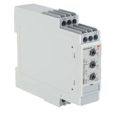 Carlo Gavazzi Phase, Voltage Monitoring Relay, 3, 3+N Phase, SPDT, 323 → 550V ac, DIN Rail