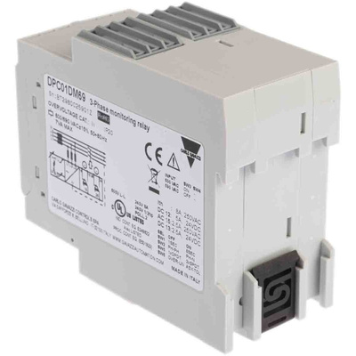 Carlo Gavazzi Phase, Voltage Monitoring Relay, 3, 3+N Phase, SPDT, 510 → 793V ac, DIN Rail