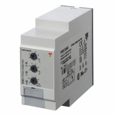 Carlo Gavazzi Phase, Voltage Monitoring Relay, 3, 3+N Phase, SPDT, 323 → 475V ac, Plug In