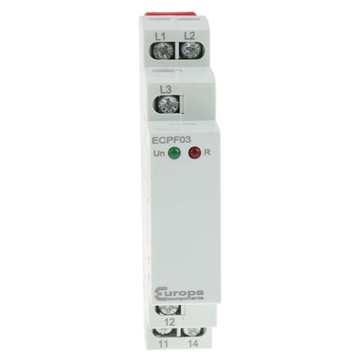 Relpol Phase, Voltage Monitoring Relay, 3 Phase, SPDT, Maximum of 552 V, DIN Rail