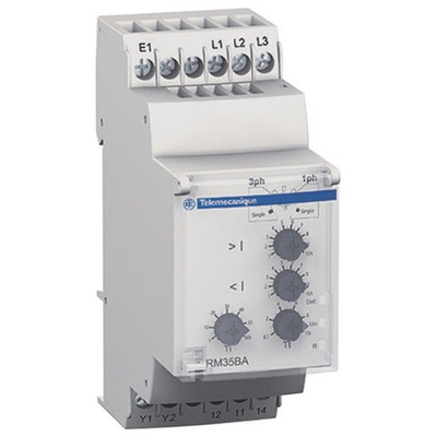 Schneider Electric Current, Phase Monitoring Relay, 1, 3 Phase, SPDT, DIN Rail