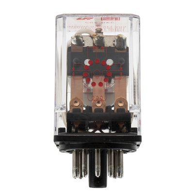 RS PRO Plug In Power Relay, 115V ac Coil, 10A Switching Current, 3PDT