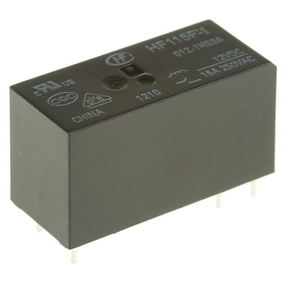 RS PRO PCB Mount Power Relay, 12V dc Coil, 16A Switching Current, SPST