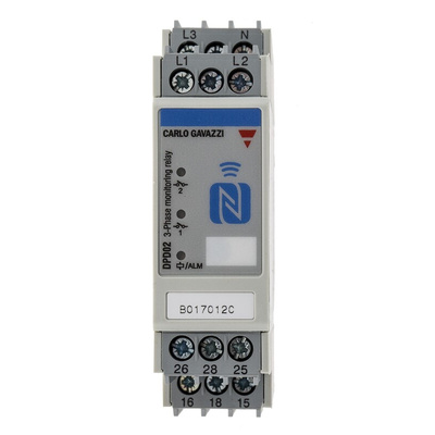 Carlo Gavazzi Frequency, Phase, Voltage Monitoring Relay, 3 Phase, SPDT, 102 → 318V ac, DIN Rail