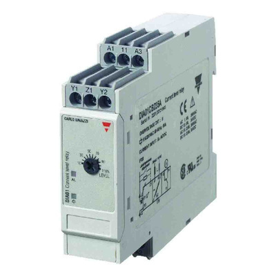 Carlo Gavazzi Current Monitoring Relay, 1 Phase, SPDT, DIN Rail