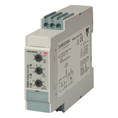Carlo Gavazzi Voltage Monitoring Relay, 1 Phase, SPDT